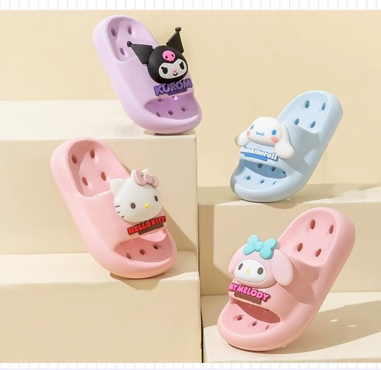 Ganmai Children's Slippers Girls Summer Sanrio Cinnamoroll Quick-Dry Bathroom Sandals Boys 180 10