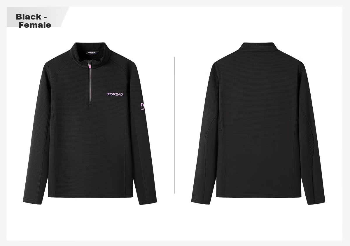 TOREAD Fleece Jacket 25 Autumn Winter Lightweight Pullover Anti-Static Warm Casual Base Layer TACCAN91005 19