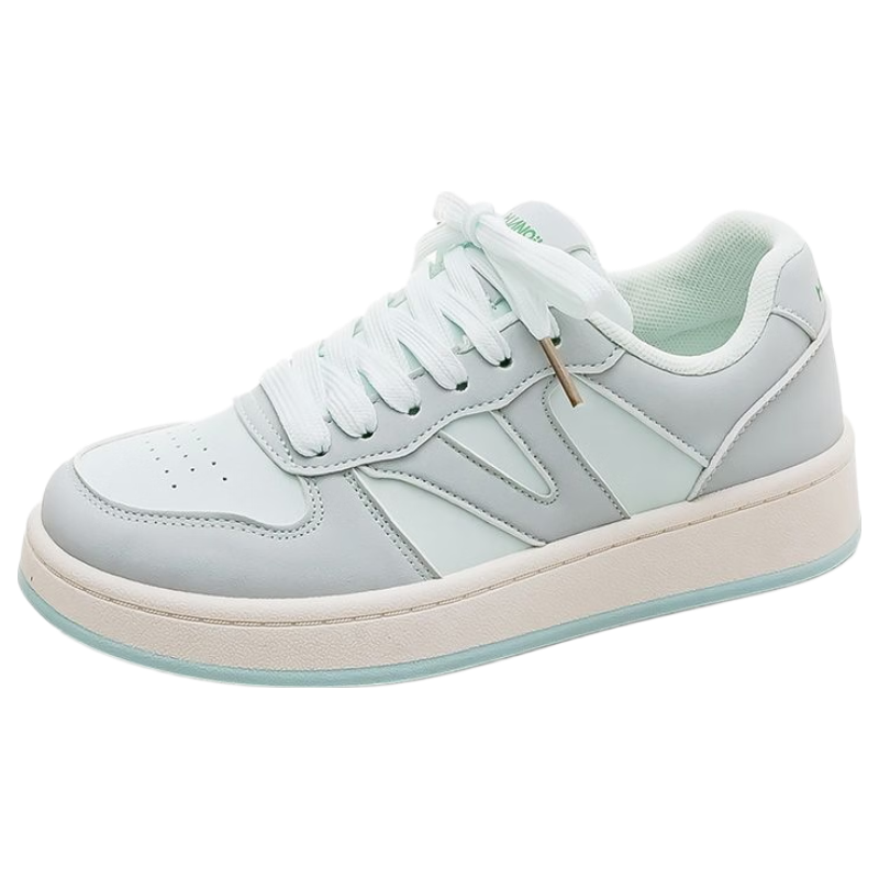 Global Versatile Original Korean Style INS White Sneakers for Women 2026 Spring New Thick Sole Ultra-Light Casual Shoes for Petite