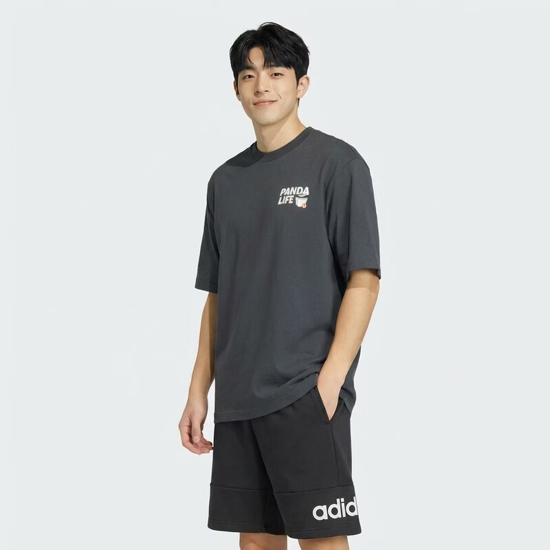 Adidas Sports Style Series Men's M PANDA C HP T Short Sleeve T-Shirt KB4852 Black M 3