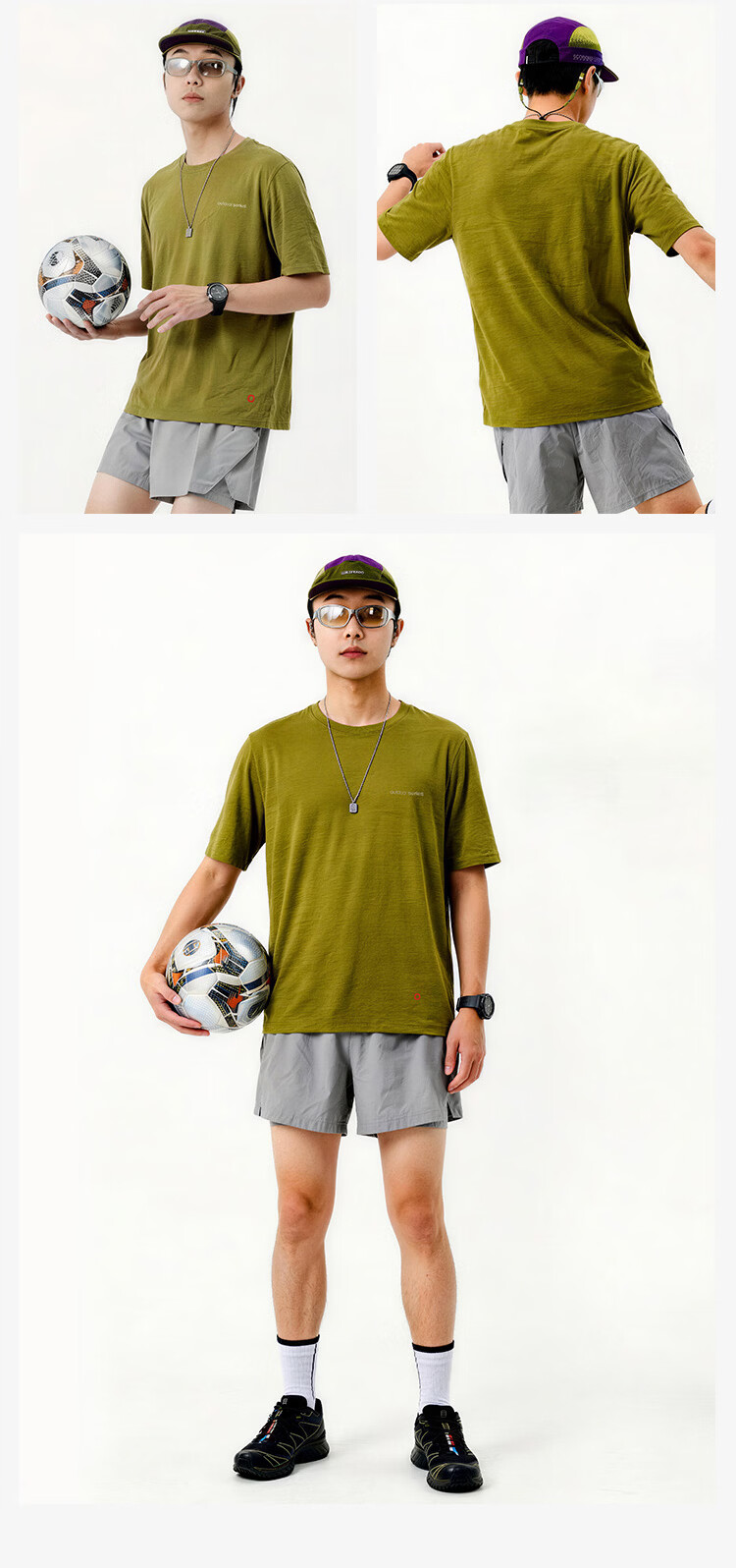 JD Jingzao D1 Quick-Dry Long Sleeve T-Shirt Men's 2026 Summer New Round Neck Women's T-Shirt Layered Cloud Gray S 26