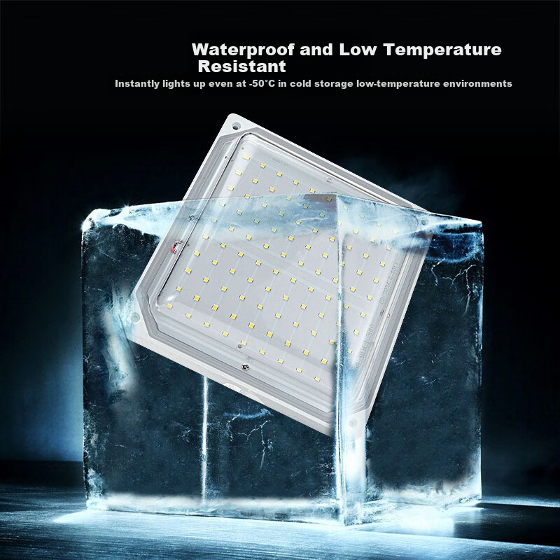Yunzhizhuo LED Waterproof and Moisture-Proof Cold Storage Light for Cold Storage Warehouse Factory Ship Lighting Square Light 180*180 1