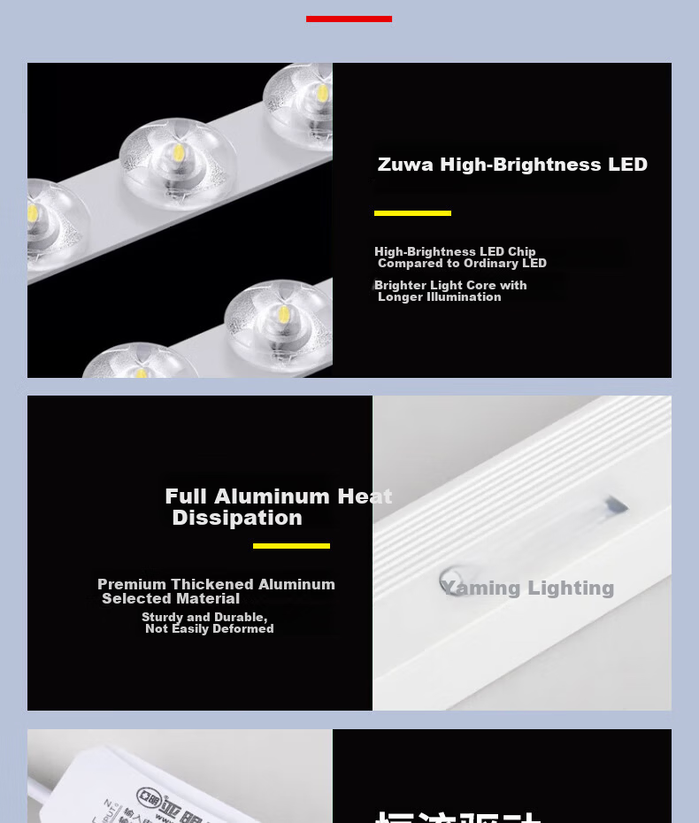 Yaming Integrated Ceiling LED Panel Light 300x600mm 35W Single Pack for Office Kitchen Bathroom Aluminum Buckle Plate Light 11
