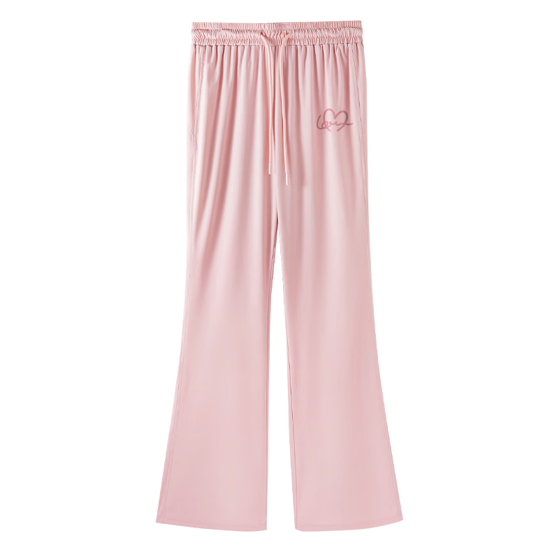 La Chapelle Women's Quick-Dry Flared Sunscreen Summer Wide-Leg Cooling Sports Fitness Slim Fit Casual Sweatpants