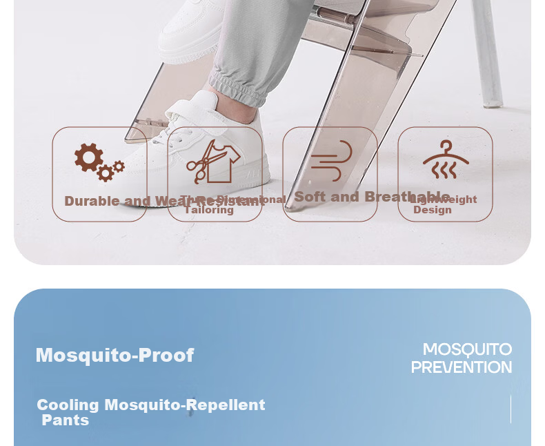 Baleno Boys Mosquito-Repellent Pants 2026 Summer Thin Casual Sports Long Pants for Kids 6