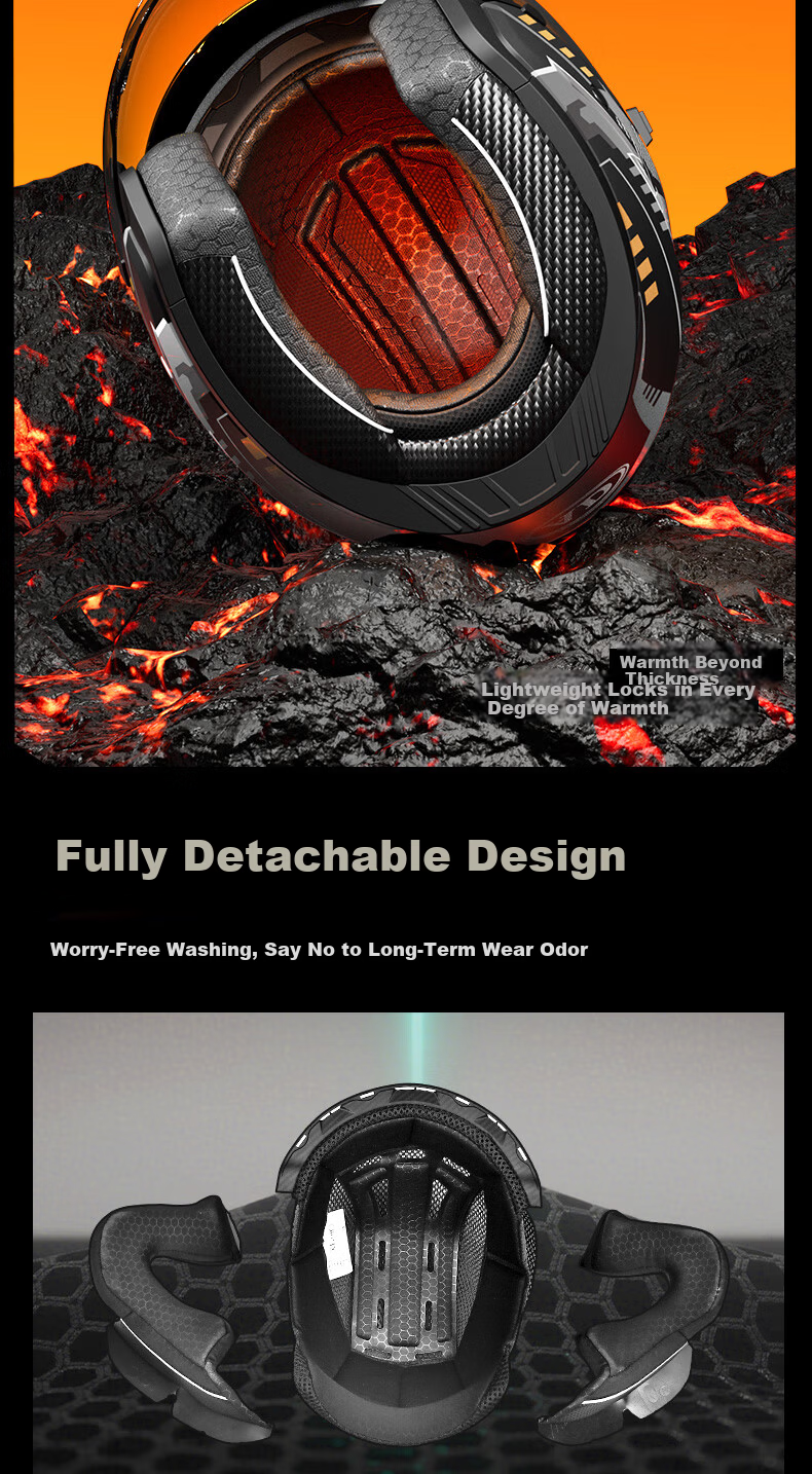 AD Motorcycle Helmet 3C Certified Unisex Four-Season Dual-Visor Half Helmet Summer Electric Bike Winter Warm Anti-Fog Safety Cap 601 Matte Dream 12