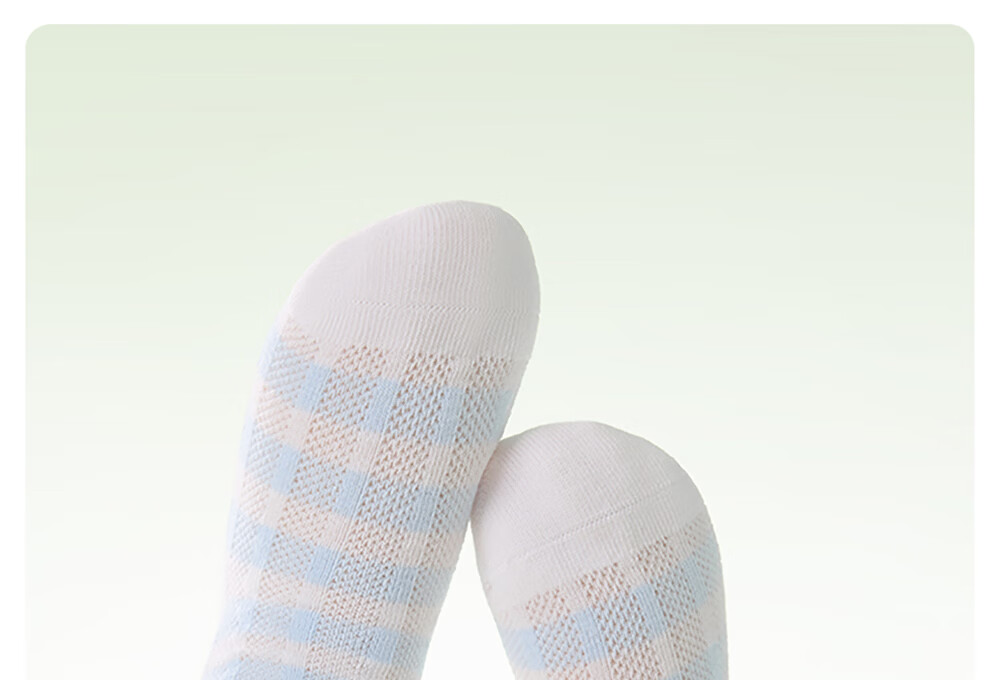 Betis Summer Mesh Socks Thin Breathable Baby Mid-Calf Socks Cold-Proof Seamless Kids Socks for Boys and Girls 27