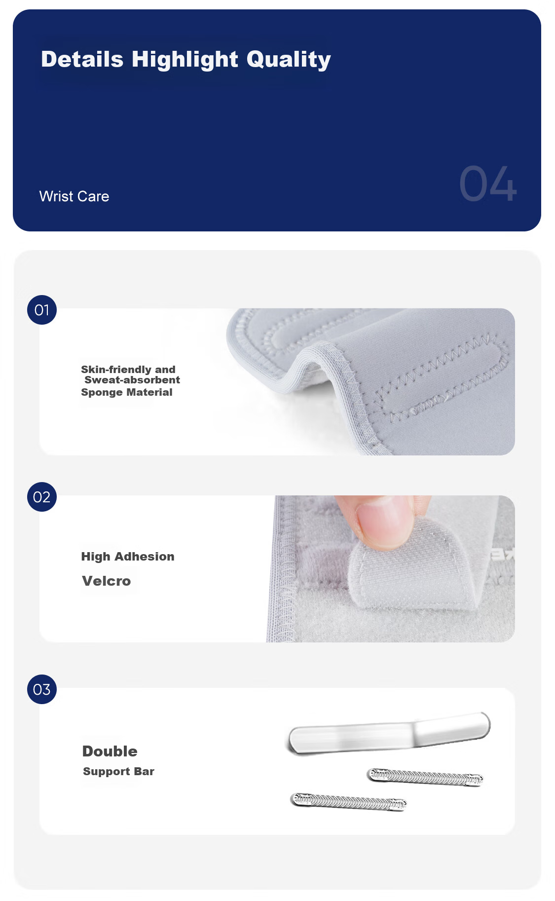 NAILEKESI N Tendonitis Wrist Brace Sprain Wrist Strain Finger Fracture Wrist Joint Support Medical TFCC Brace 7