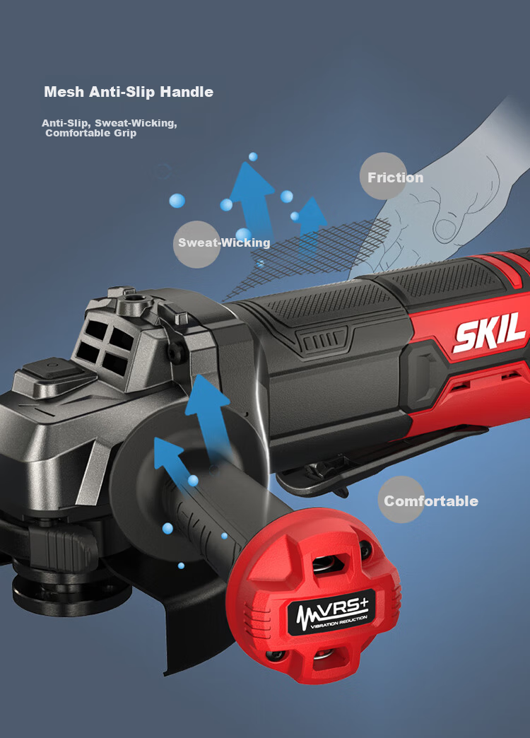 SKIL 100mm Angle Grinder 9132 Cutting Machine 850W Multifunctional Electric Cutter Grinder Polisher 10