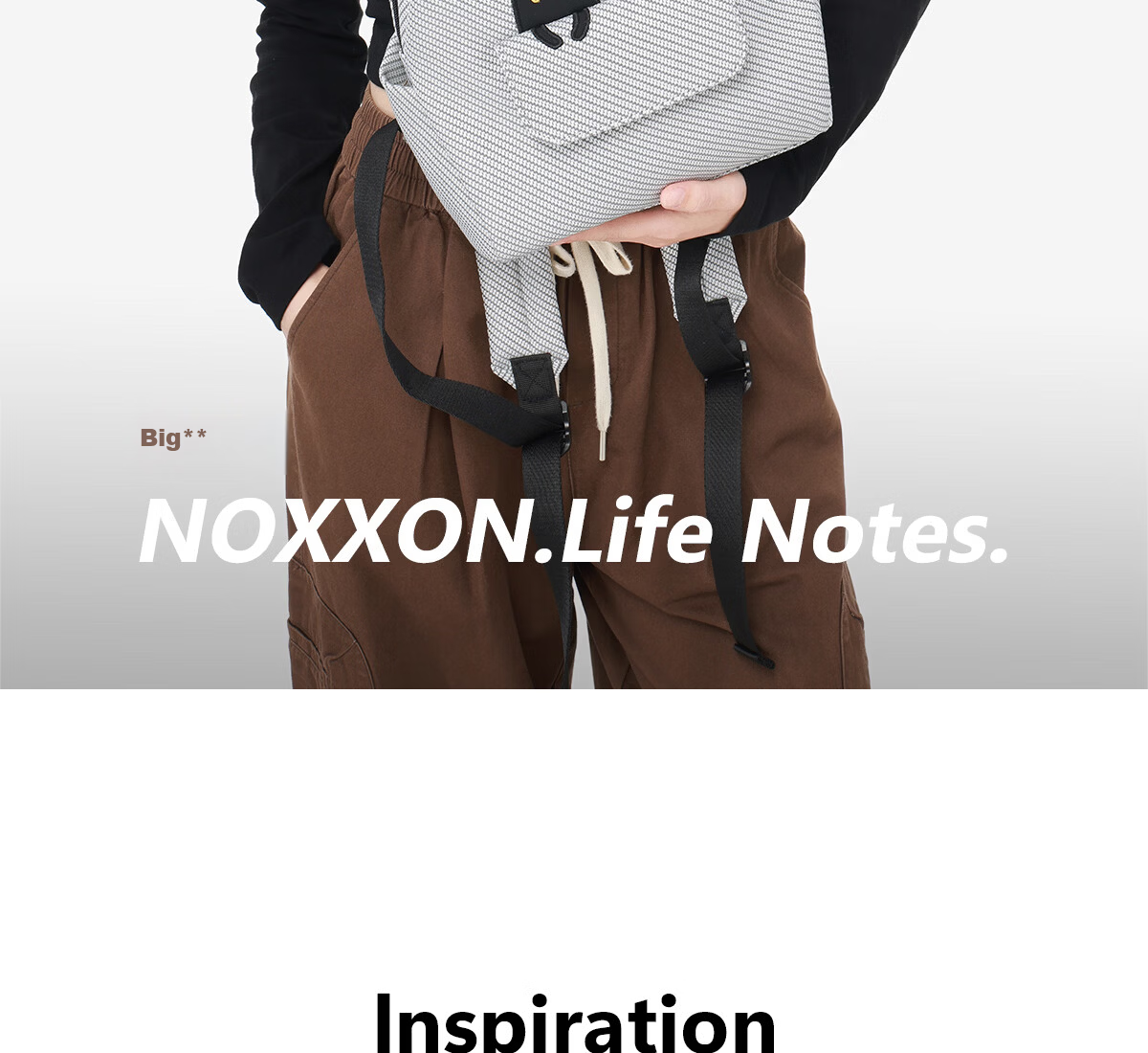 NOXXON 2025 New Korean Style Ins Small Niche Travel Backpack Lightweight Commuter Shoulder Bag 2