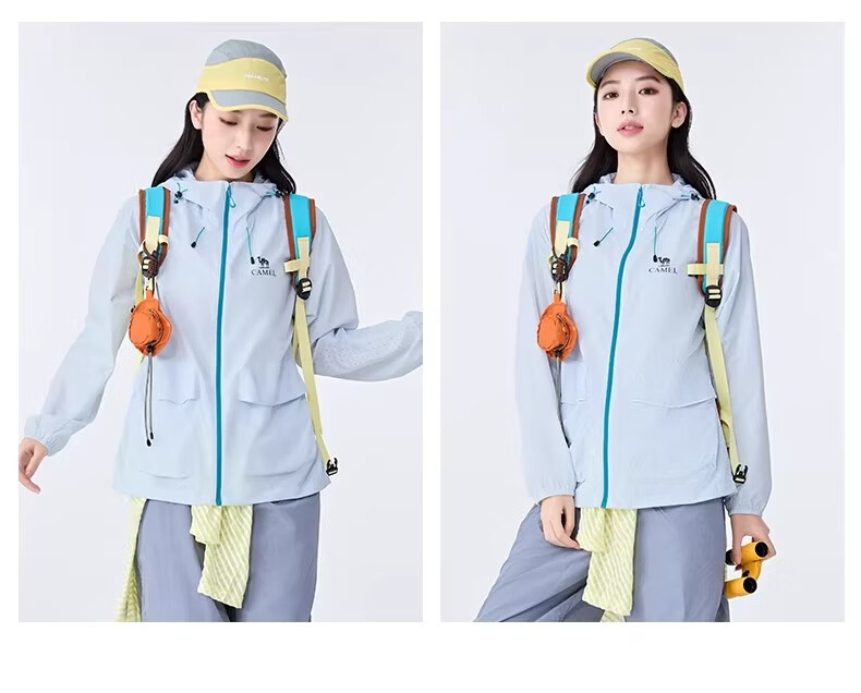 Camel Muguang ZERO Women's Outdoor Sun Protection Jacket 2026 Spring New Water-Repellent Breathable Sunproof Coat Unisex 19