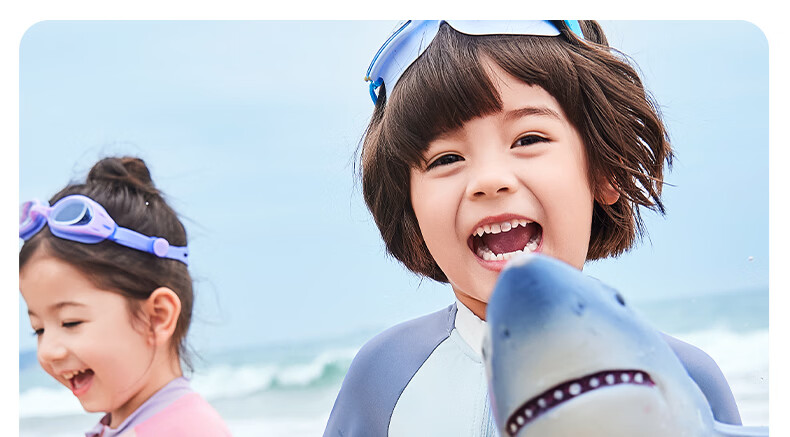 JELLYBABY 【7A Antibacterial Beach Swimming】Summer New Unisex Kids One-Piece Swimsuit for Seaside Play 15