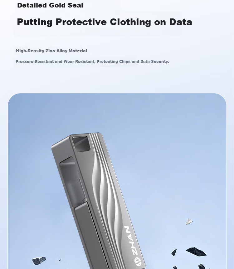 HP 256GB Type-C + USB 3.2 Dual Interface USB Flash Drive High-Speed Transfer Zhan66 Metal Rotating Office Car Backup Universal Phone and Computer Dual-Use USB Drive Silver 10