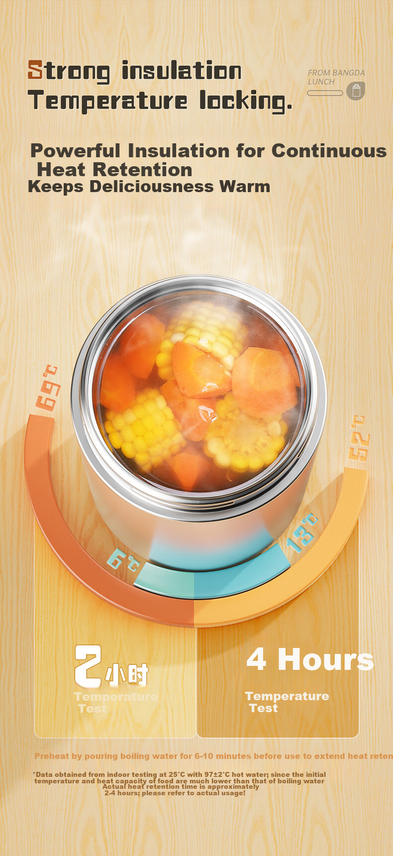 Bonda Insulated Lunch Box 316 Stainless Steel Portable Japanese Bento Box Multi-layer Food Container for Office Workers Students Children 1