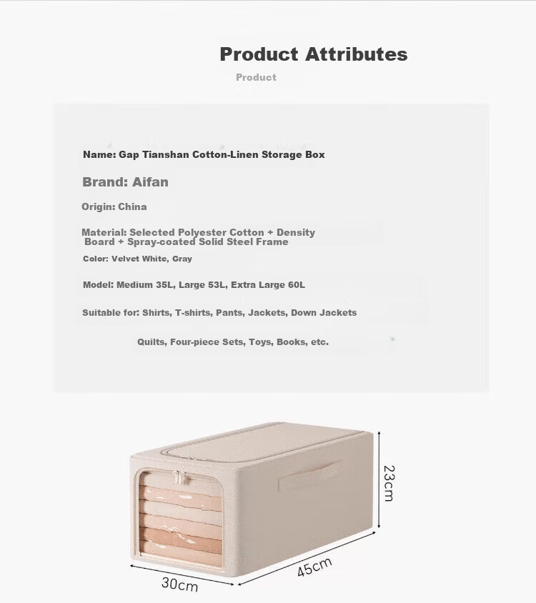 Zhifan Japanese Style Down Jacket Storage Box Moisture-Proof Quilt Organizer Multi-Functional Large Capacity Seasonal Clothing Storage Container 14