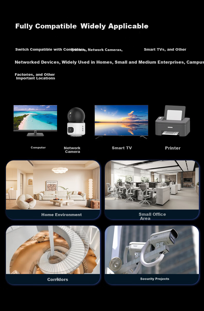 UNV Technology 5-Port 100Mbps Industrial Enterprise Ethernet Switch LSW-1105 11