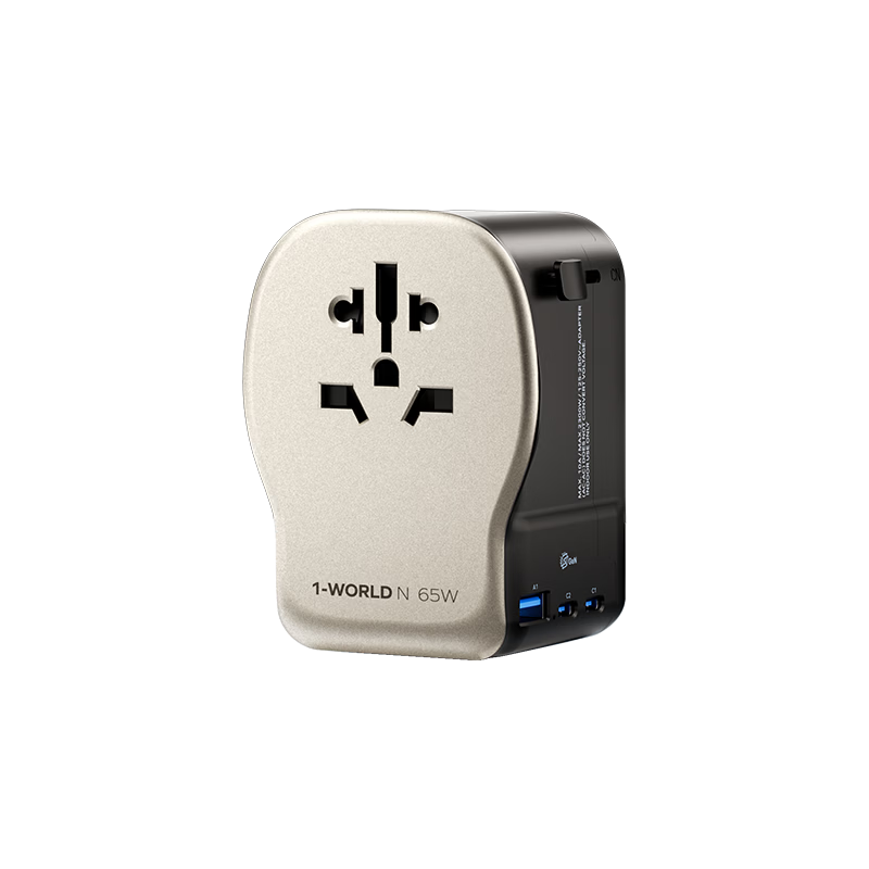 Momax TUV Certified PD 65W Global Universal Travel Adapter International Power Converter for UK EU US AU HK Standards