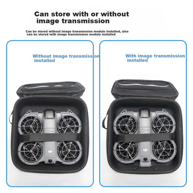 Qiye Hard Shell Storage Bag Handbag for DJI Phantom Neo 2 Drone Accessories Neo 2nd Generation Fly More Kit Transmission Bag Black 5
