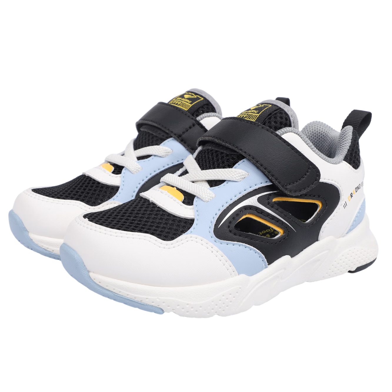 Dr. Kong Soft Toddler Walking Shoes Sports Shoes Spring Summer Boys Girls Breathable Sandals Black/Beige/Blue Size 25