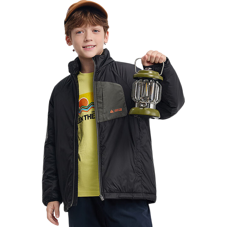 BALABALA Kids Cotton Jacket Boys Girls Autumn Winter 2025 Lightweight Warm Three-Proof Coat 208425106205