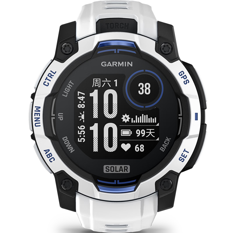 GARMIN Instinct 3 Solar Core White 45mm Limited Edition Outdoor GPS Multi-Satellite Positioning Sports Smartwatch