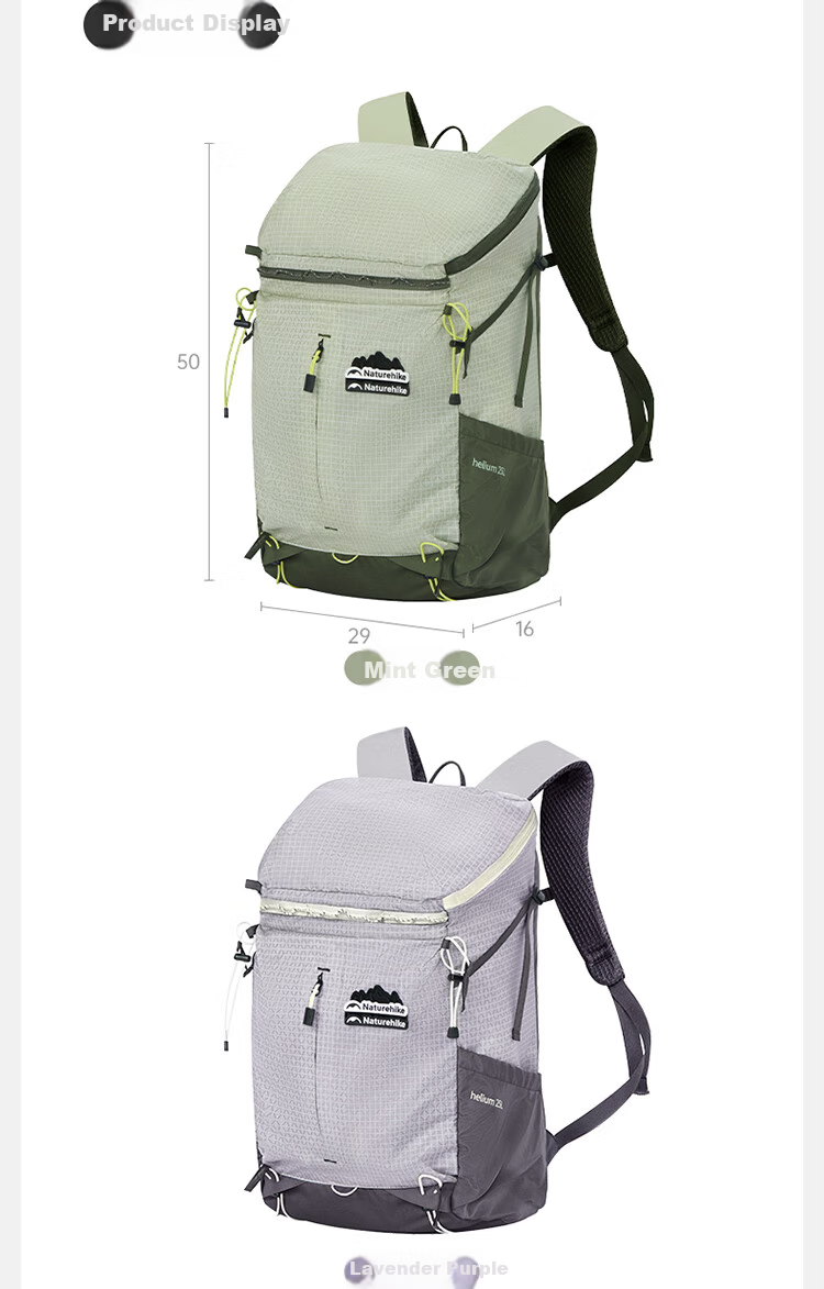 Naturehike Nuoke Helium 25L Hiking Backpack Professional Lightweight Mountaineering Outdoor Travel Waterproof Men Women Shoulder Bag 17
