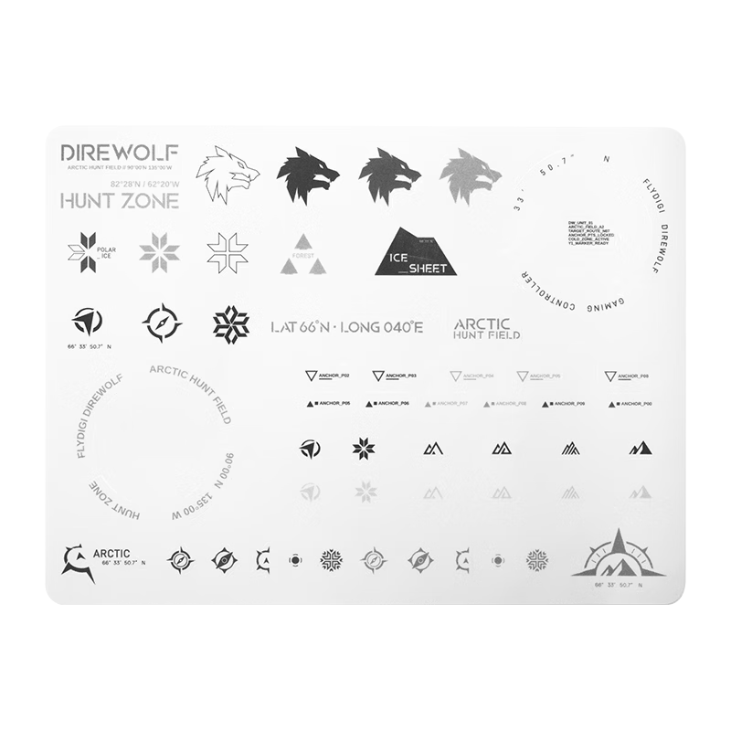 Flydigi Ice Wolf 4 DIY Stickers for Ice Wolf Series Controller Custom Cartoon Pattern Letter Design Male Decorative Stickers