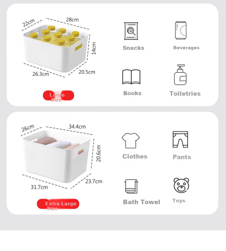 Zhifan Japanese Desktop Drawer Snack Storage Box Rectangular Kitchen Cabinet Organizer Small Miscellaneous Storage Box 6