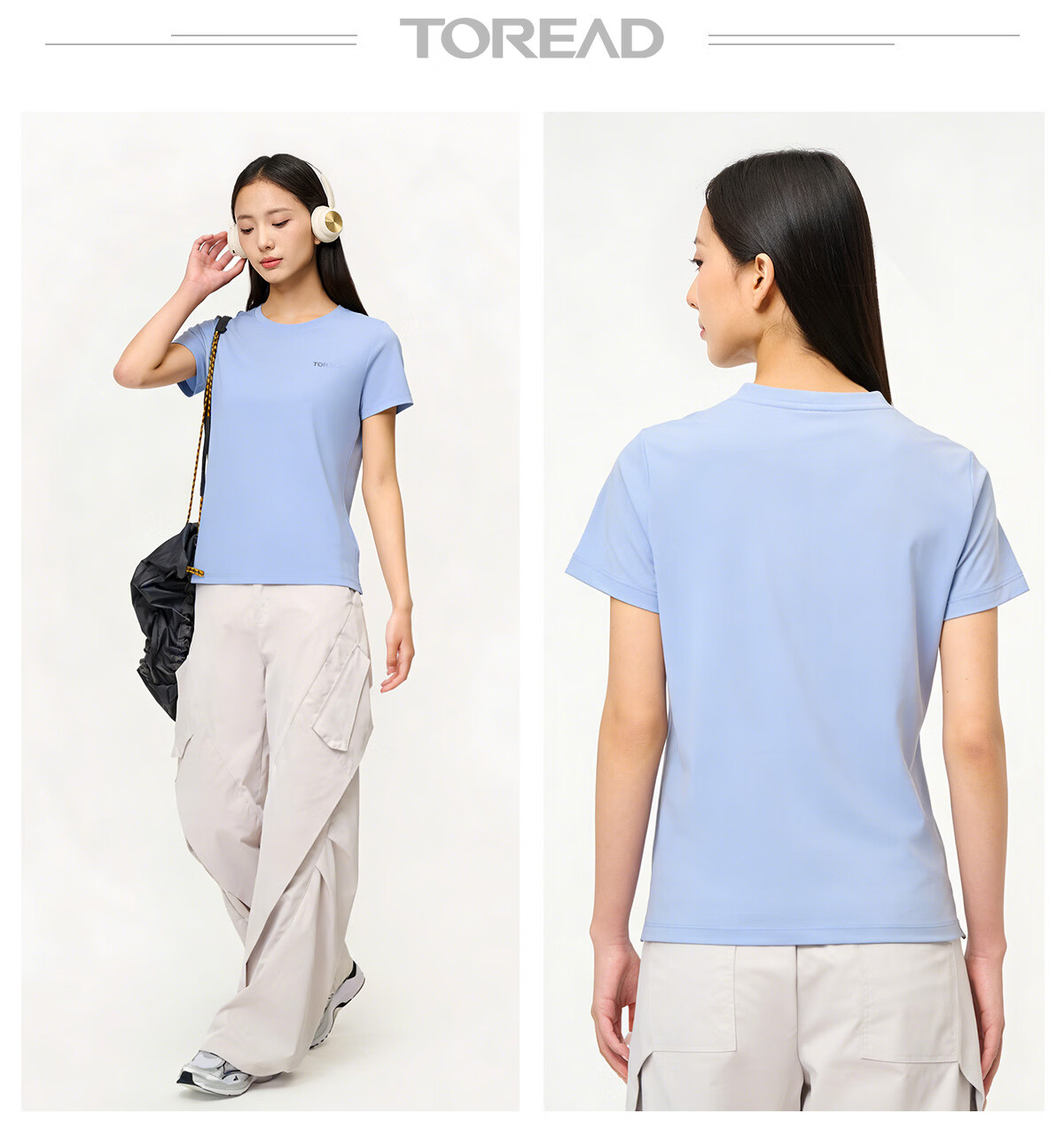 TOREAD Quick-Dry T-Shirt 26 Spring Summer New Couple Breathable Short Sleeve Sun Protection Round Neck Stretch Sports Top TAJJBO82716 19