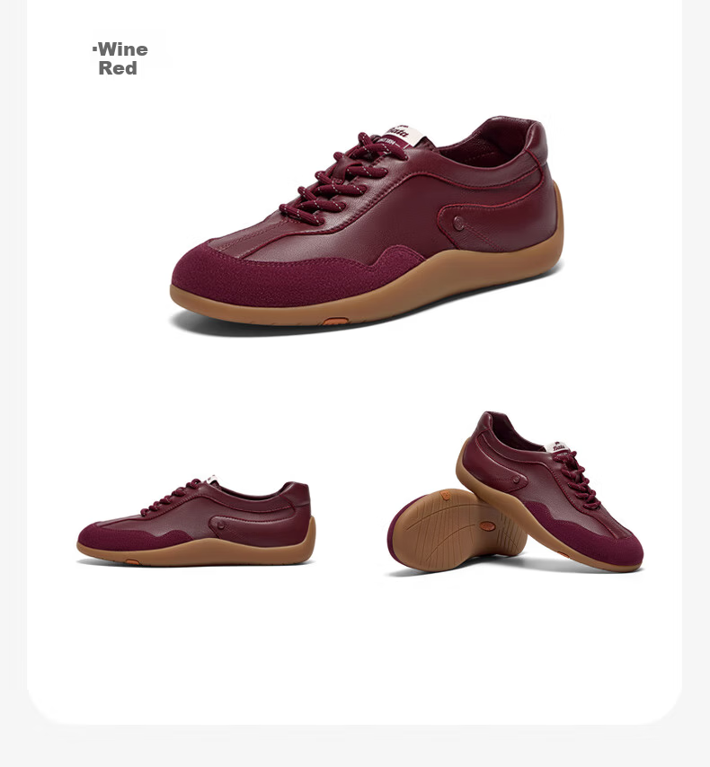 Bata Prince Qi Same Style Sheepskin Derby Shoes for Women Jenny Soft Leather Couple Thin Sole 33