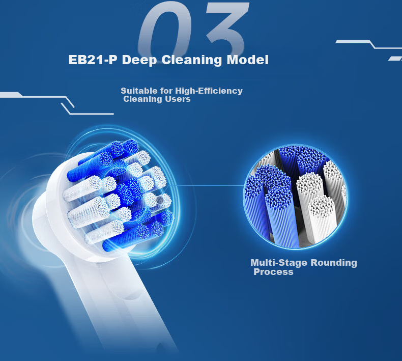 MUBE Compatible Oral-B Braun Electric Toothbrush Heads D12 D16 D100 P2000 P4000 3709 Universal Replacement 5