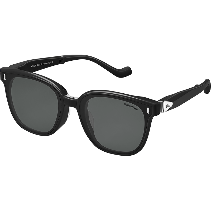 Beneunder Sunglasses Square Round Frame Unisex New Driving Outdoor Travel HD Folding Sunglasses FD026