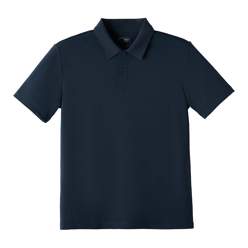 JD Jingzao Dry-Fit Polo Shirt Men Short Sleeve T-Shirt Spring Summer New Breathable Sports Casual Business Top Deep Sea Blue XL
