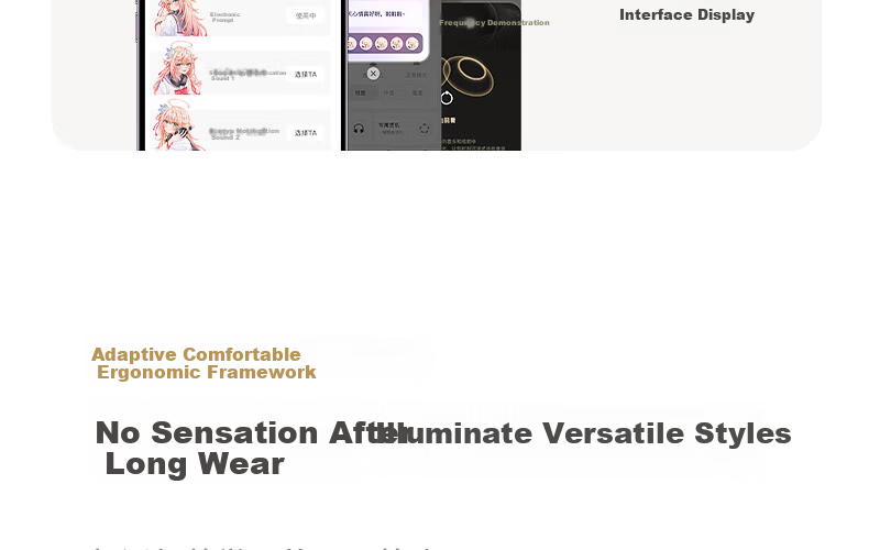 IKF Ling [Suzuka Chiba Collaboration] Over-Ear Bluetooth Headphones Wired and Wireless Anime Gaming Sound Localization 56dB Noise Cancelling Head Tracking Smoke Gray 33