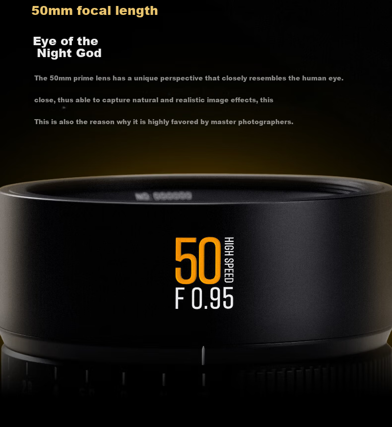 Xingyao Optics Xingyao 50mm F0.95 Full-Frame 2nd Generation Portrait Large Aperture Night God Lens 50mm F0.95 Lens for Nikon Z Mount 5