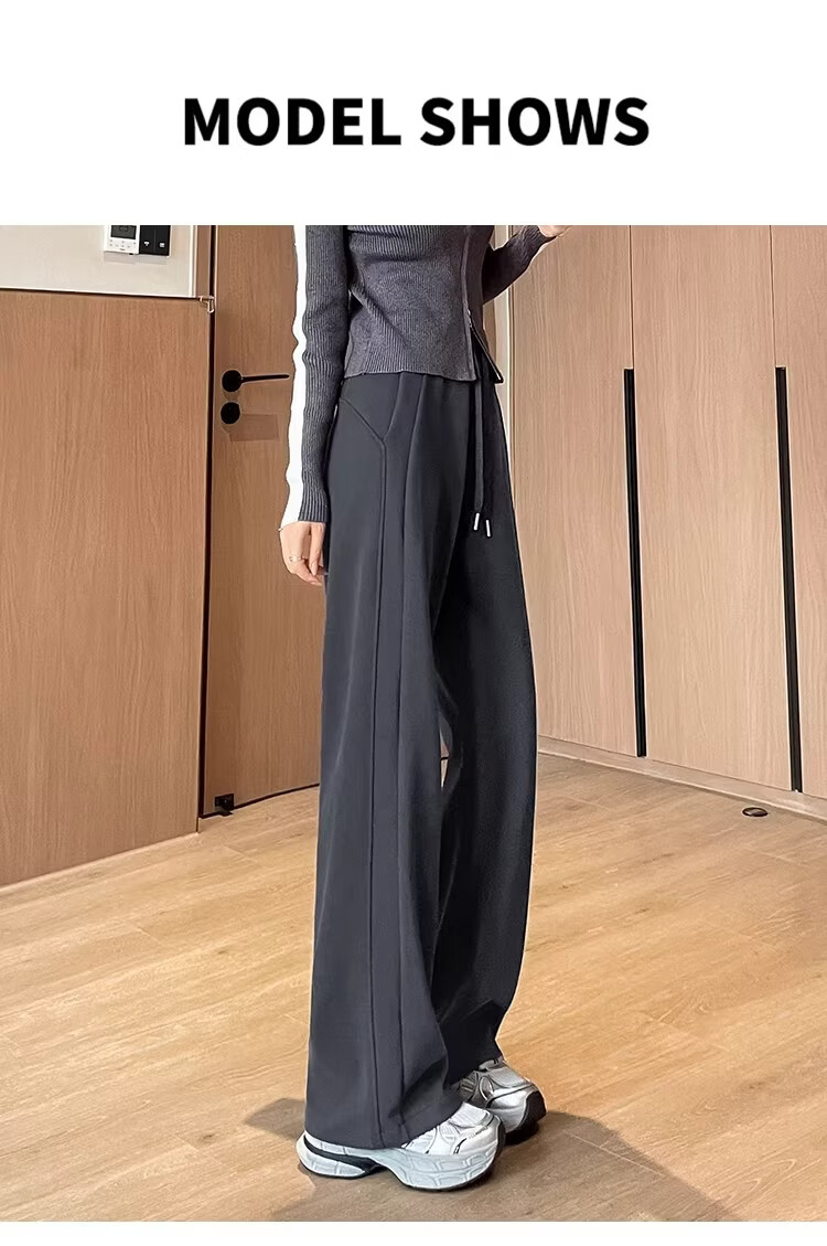 La Chapelle Women's Narrow Fit Sports Pants Spring Thin Wide Leg Casual Pants Summer Straight Leg Sweatpants White Gray 4XL 14