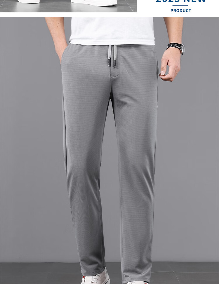Hodo Men's Casual Pants Autumn Winter Fleece Lined Loose Warm Wrinkle-Resistant Stretch Straight Leg Trousers Black L 12