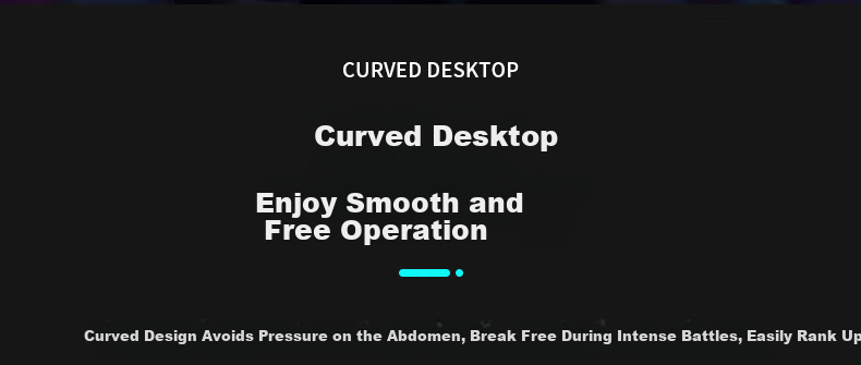 Chibilun Computer Desk Desktop Home Gaming Esports Desk Simple Writing Study Office Desk Curved Desktop 2