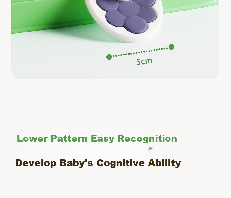 BG-BABYGO Montessori Early Education Animal Matching Puzzle Baby Building Blocks Food-Grade Silicone Chewable Educational Toy 14