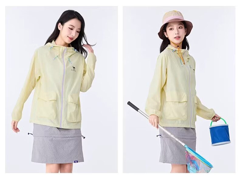 Camel Muguang ZERO Women's Outdoor Sun Protection Jacket 2026 Spring New Water-Repellent Breathable Sunproof Coat Unisex 15