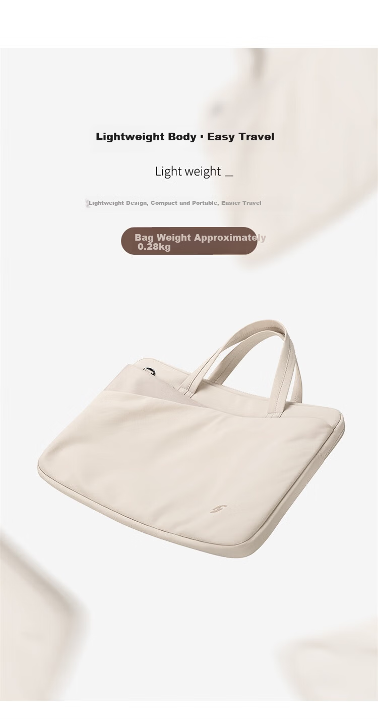 GOLF Women's Laptop Bag Lightweight Business Briefcase 14-inch Notebook File Bag Large Capacity Shoulder Crossbody Bag 7