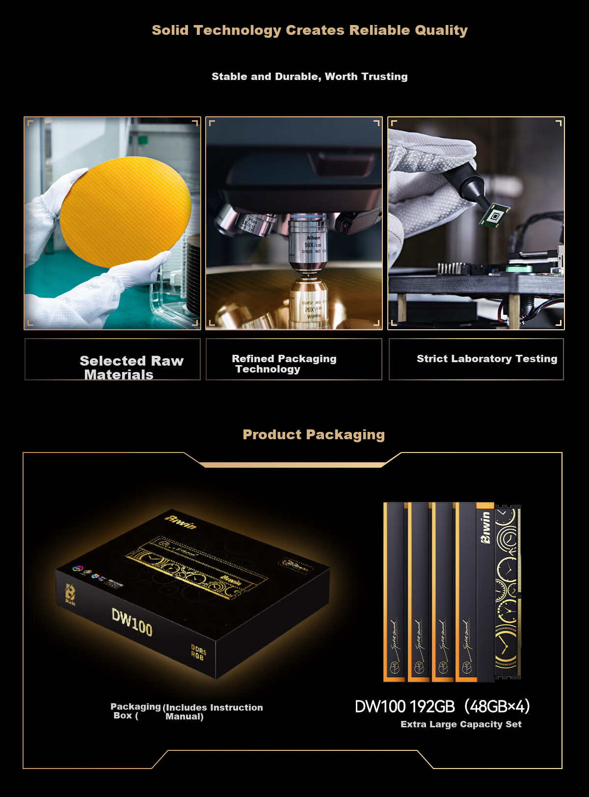 BIWIN 32GB (16GB×2) DDR5 8000MHz Desktop Memory Kit Timewalker DW100 RGB RAM Black AI PC Computer Storage Accessories 12