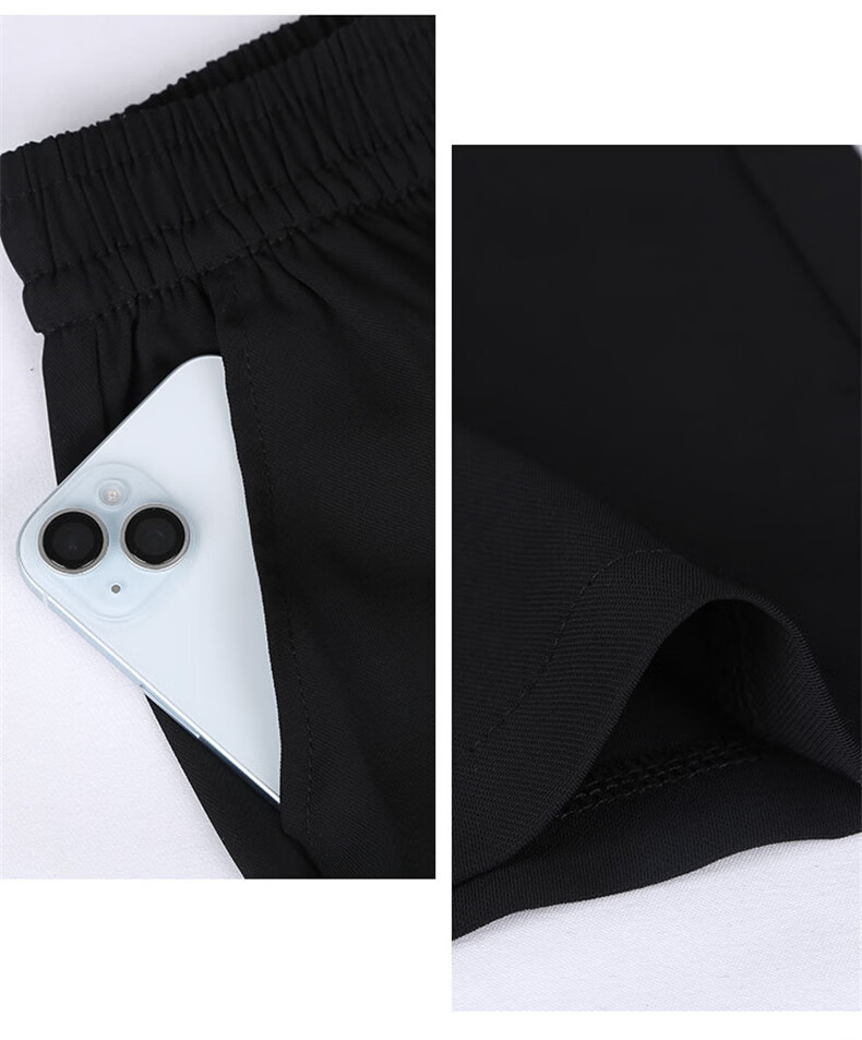 Langsha Elastic Waist Suit Pants Women Spring 2026 New Slim Straight High Waist Slimming Draped Casual Wide Leg Pants 14