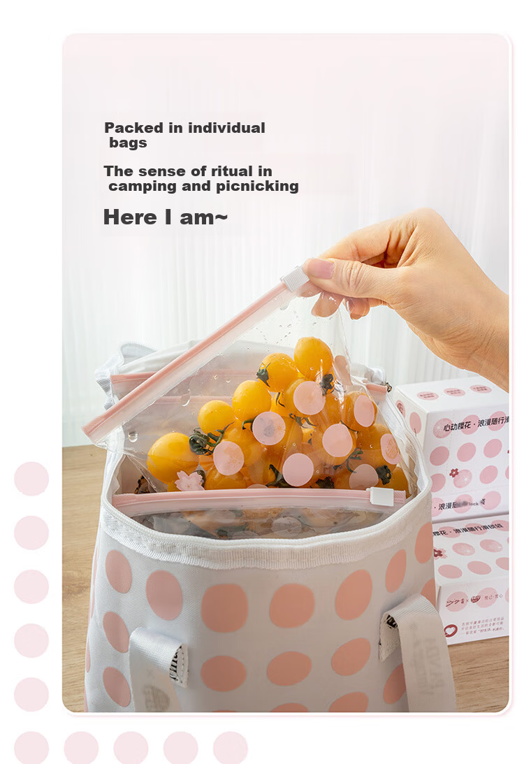 Eyoujia Ziplock Seal Bags Medium and Large 55pcs Thickened Food-Grade Fresh-Keeping Bags Odor-Proof Slide Lock Bags for Fruit and Vegetable Storage 9