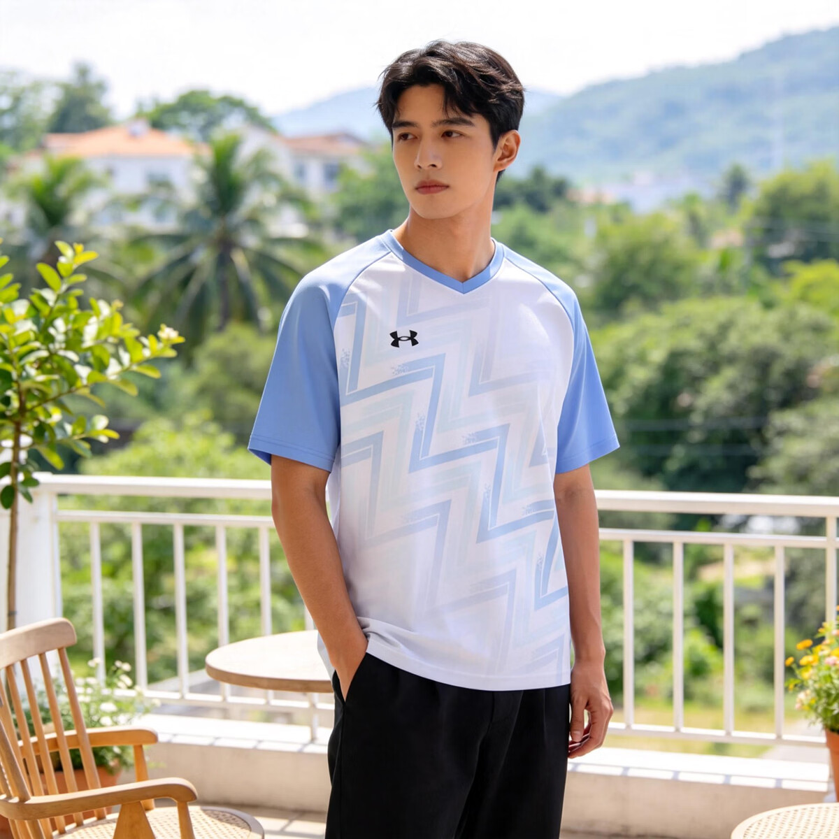 Under Armour Men's Summer New Breathable Comfortable Quick-Dry Football Sports Knit Short Sleeve T-Shirt White S