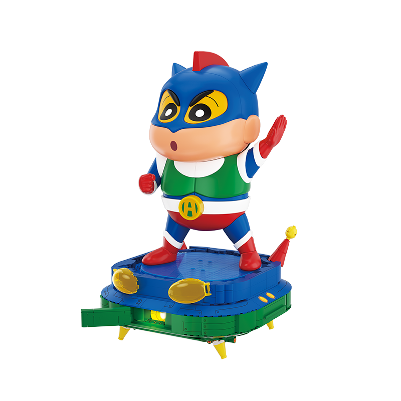 AREA-X Crayon Shin-chan Collaboration Trendy Building Block Toy Model Dynamic Superman Gift