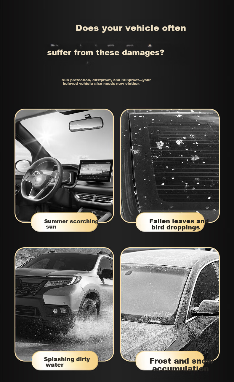 XINSHENGLING Geely Galaxy E5 Car Cover Full Car Sunshade Heat Insulation Rain Snow Frost Protection Car Cover 5