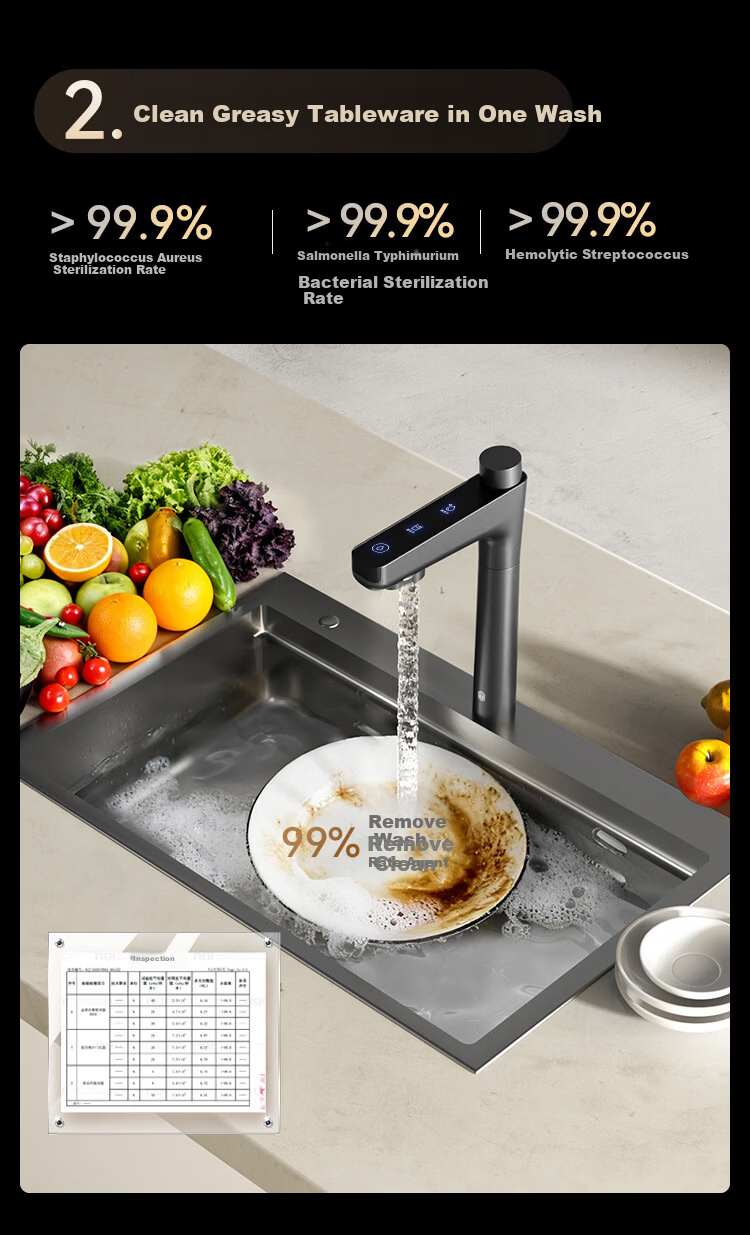 JD Jingzao Lingxi Feiyue 1800 Home Water Purifier with 0 Scale Inhibitor DuPont Dow RO Membrane Baby Safe Reverse Osmosis 1600G Flow Rate 4.75L/min 6