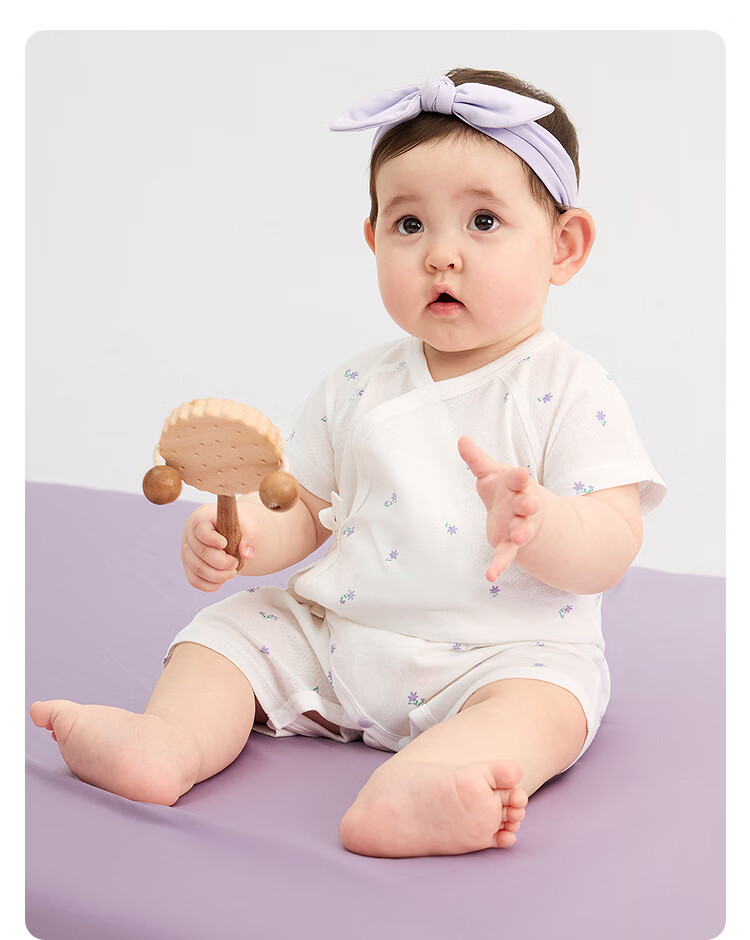 BALABALA Children's Clothing, Baby Romper, Newborn Full Moon Crawling Suit, Padded Thickened Cute Onesie for Boys And Girls 56