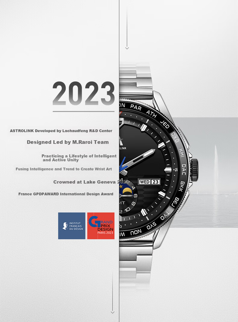 Beidou Astrolink G Blue Hybrid Smart Running Cycling Sports Multifunction HarmonyOS Men's Watch New Arrival 4